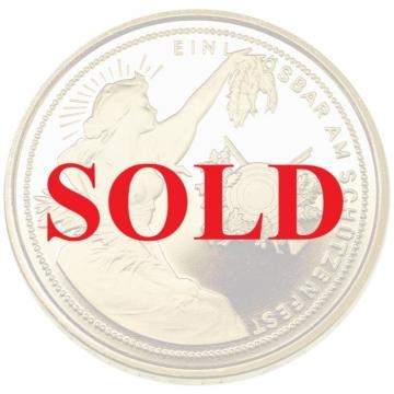 スイス 1989年銘 射撃祭シリーズ 1000フラン 金貨 プルーフ メンツィンゲン レア発行250枚 FDC完全未使用