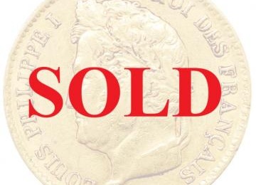 フランス 1836年A 40フラン金貨 ルイ-フィリップ一世