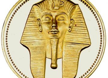 エジプト 1986年銘 100ポンド金貨 プルーフ ツタンカーメン 限定発行7500枚 FDC完全未使用