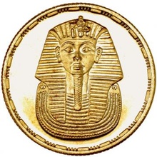 エジプト 1993年銘 50ポンド金貨 プルーフ ツタンカーメン 限定発行7500枚 FDC完全未使用