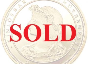 スイス 1988年銘 射撃祭シリーズ 1000フラン 金貨 プルーフ ブルック レア発行300枚 FDC完全未使用