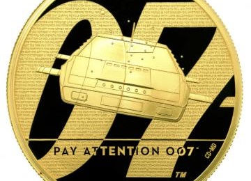 イギリス 2020年 2オンスプルーフ 200ポンド純金貨 エリザベス2世 007シリーズ第二弾”Pay Attention 007" 限定250枚 完全未使用
