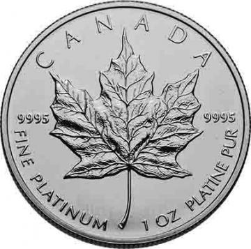 カナダ 2012年 50ドル 1オンス 純プラチナ貨 メイプルリーフ エリザベス