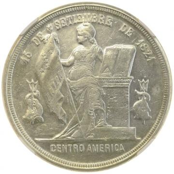 ホンデュラス 1886年 ペソ銀貨 自由の女神 NGC MS60