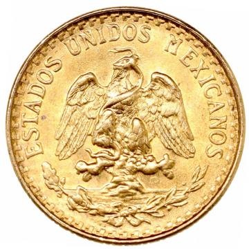 メキシコ 1945年Mo 2ペソ 金貨 メキシコシティミント UNC 未使用