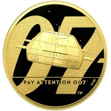 イギリス 2020年 2オンスプルーフ 200ポンド純金貨 エリザベス2世 007シリーズ第二弾”Pay Attention 007" 限定250枚 完全未使用