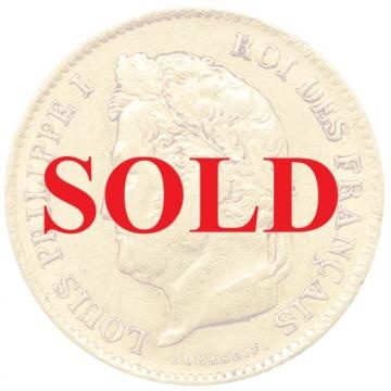 フランス 1836年A 40フラン金貨 ルイ-フィリップ一世
