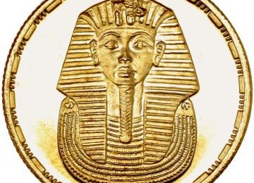 エジプト 1993年銘 50ポンド金貨 プルーフ ツタンカーメン 限定発行7500枚 FDC完全未使用