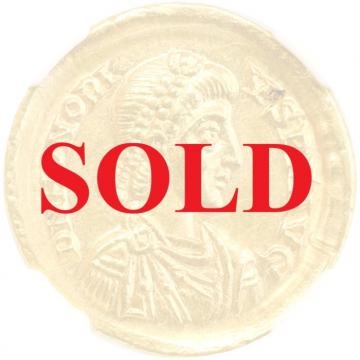 古代西ローマ帝国 AD393-423年 ソリデュス(ソリダス) 金貨 ホノリウス NGC Ch AU 5/5 4/5