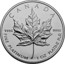 カナダ 2012年 50ドル 1オンス 純プラチナ貨 メイプルリーフ エリザベス