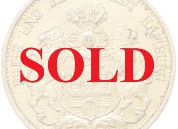 ドイツ ハンブルク ハンブルグ 1897年 20マルク 金貨 ライオン紋章 EF極美品 パワーコインにリコメンド