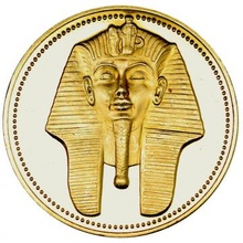 エジプト 1986年銘 100ポンド金貨 プルーフ ツタンカーメン 限定発行7500枚 FDC完全未使用