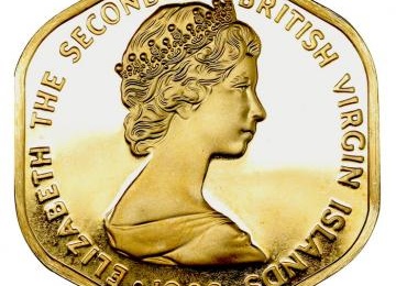 イギリス・バージン諸島 1982年 100ドル金貨 プルーフ エリザベス2世 ヤングバスト 女王即位30周年記念 FDC完全未使用
